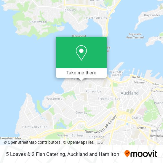 5 Loaves & 2 Fish Catering map