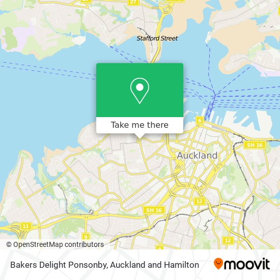 Bakers Delight Ponsonby地图