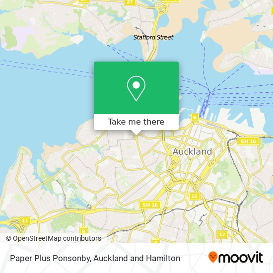 Paper Plus Ponsonby地图
