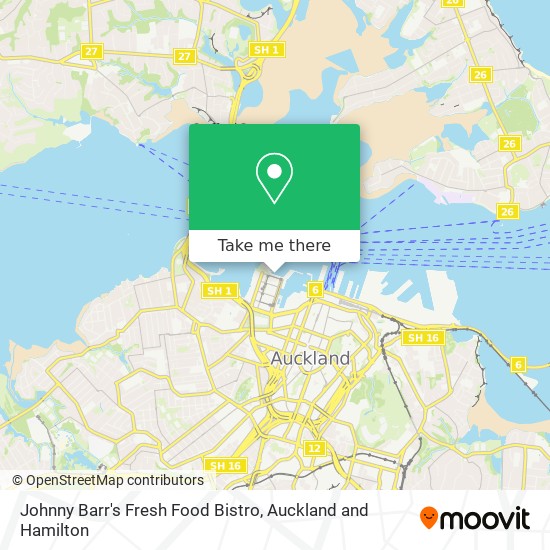 Johnny Barr's Fresh Food Bistro map