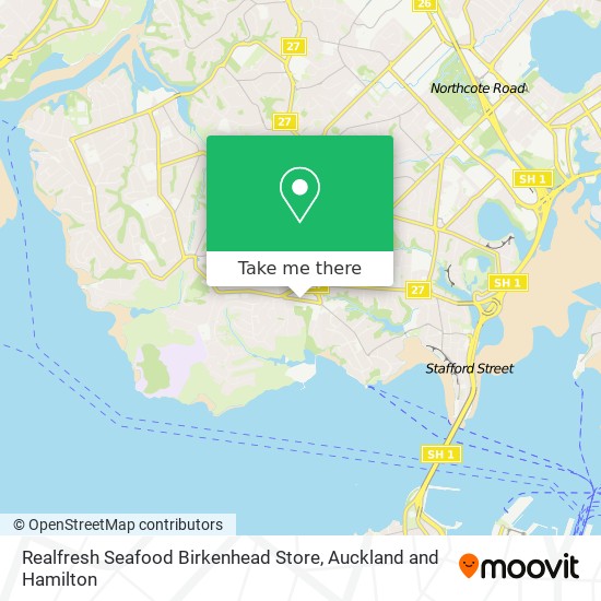 Realfresh Seafood Birkenhead Store map