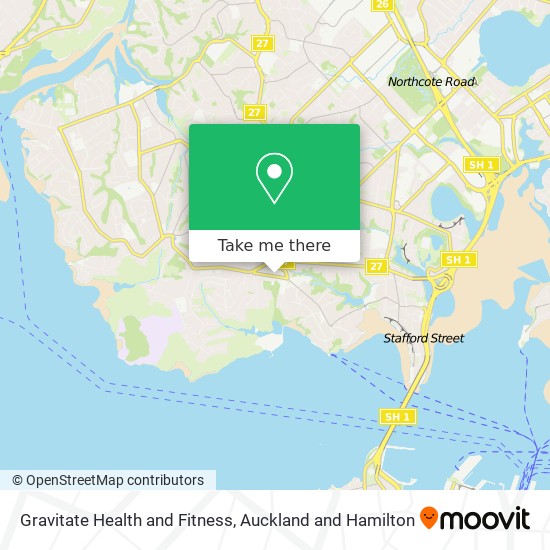 Gravitate Health and Fitness map