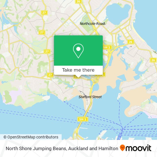 North Shore Jumping Beans map