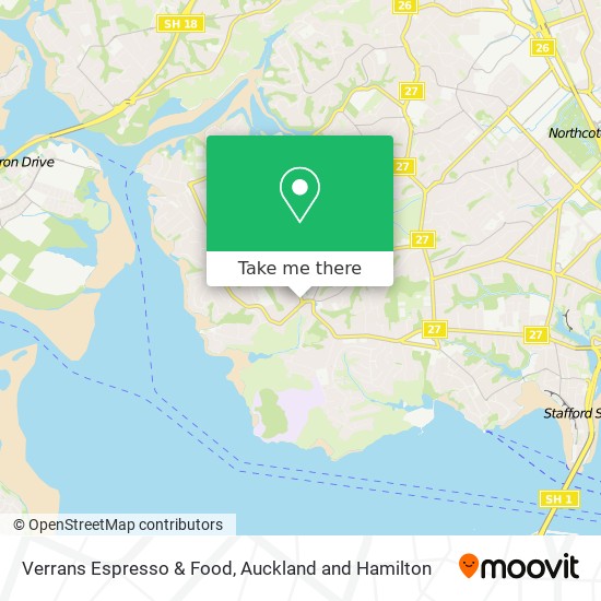 Verrans Espresso & Food map