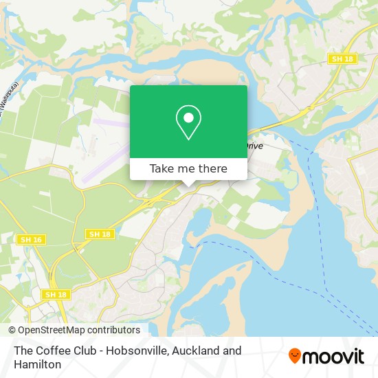 The Coffee Club - Hobsonville map