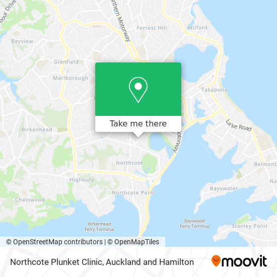 Northcote Plunket Clinic map