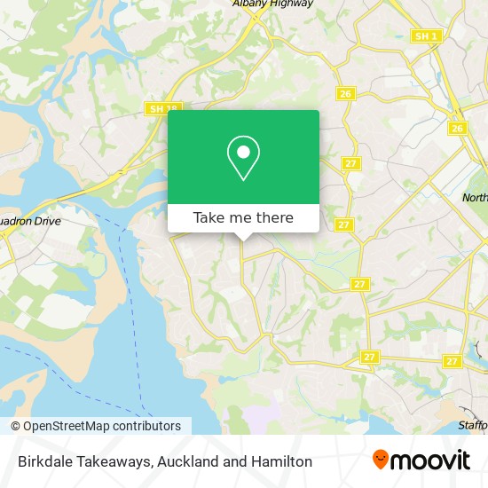 Birkdale Takeaways map
