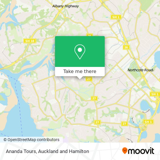 Ananda Tours map