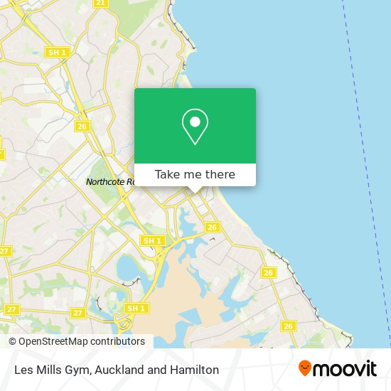 Les Mills Gym map