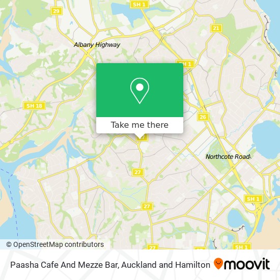 Paasha Cafe And Mezze Bar map