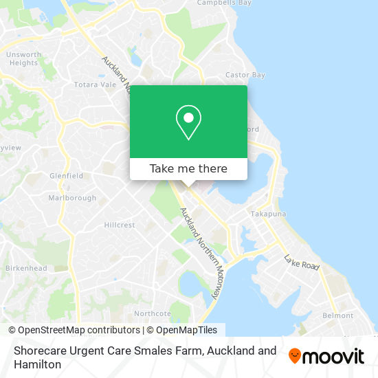 Shorecare Urgent Care Smales Farm地图