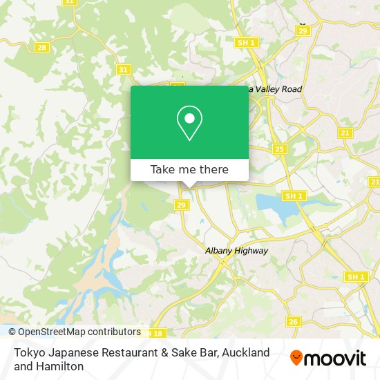 Tokyo Japanese Restaurant & Sake Bar map