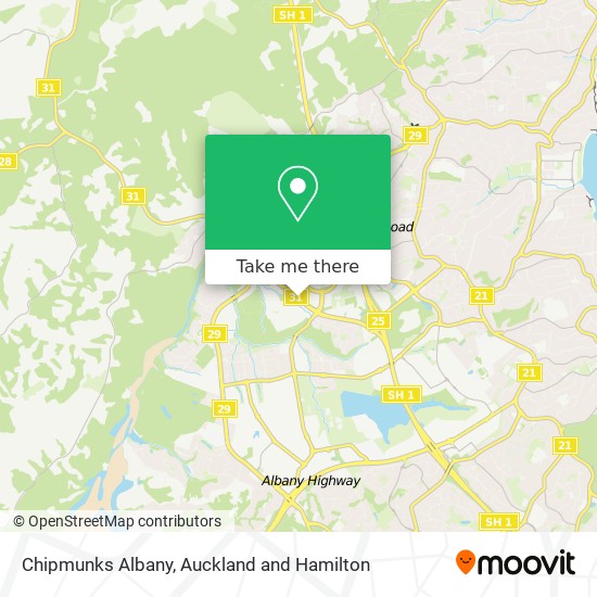 Chipmunks Albany map