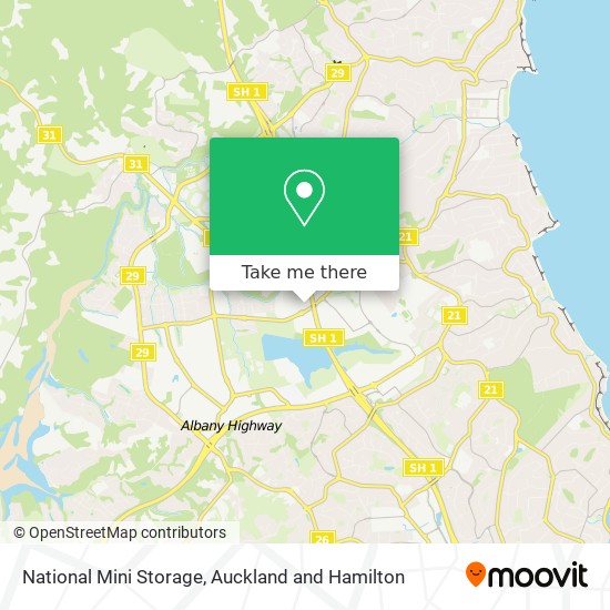 National Mini Storage map