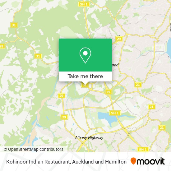 Kohinoor Indian Restaurant map