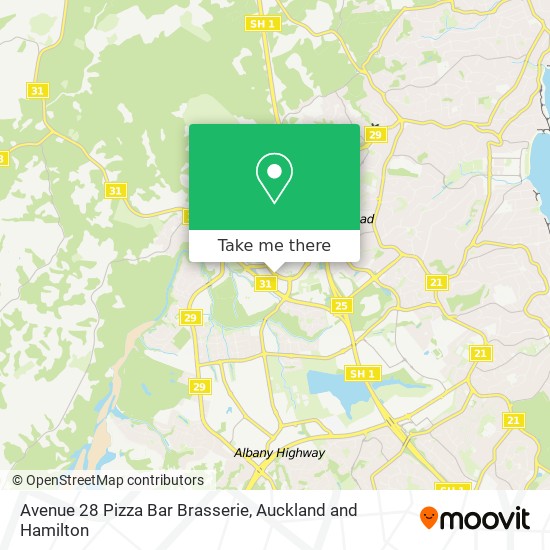 Avenue 28 Pizza Bar Brasserie地图