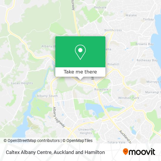 Caltex Albany Centre map