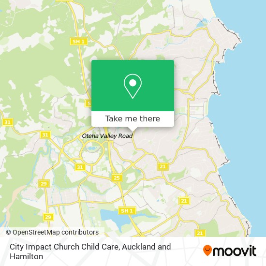 City Impact Church Child Care map