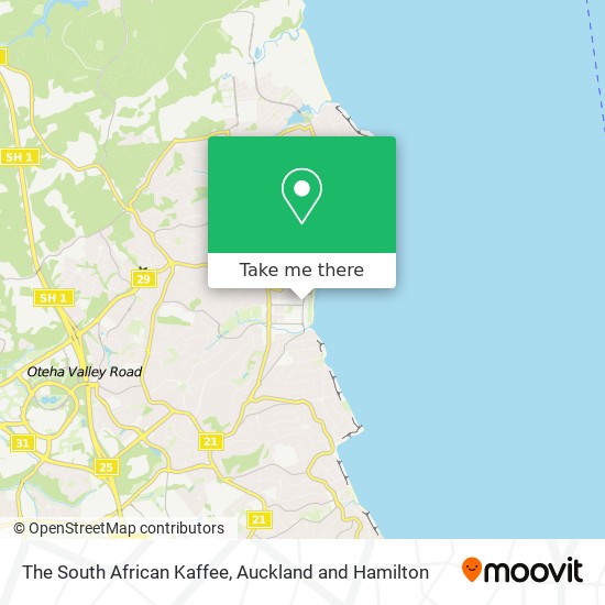 The South African Kaffee地图