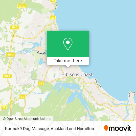 Karmak9 Dog Massage map
