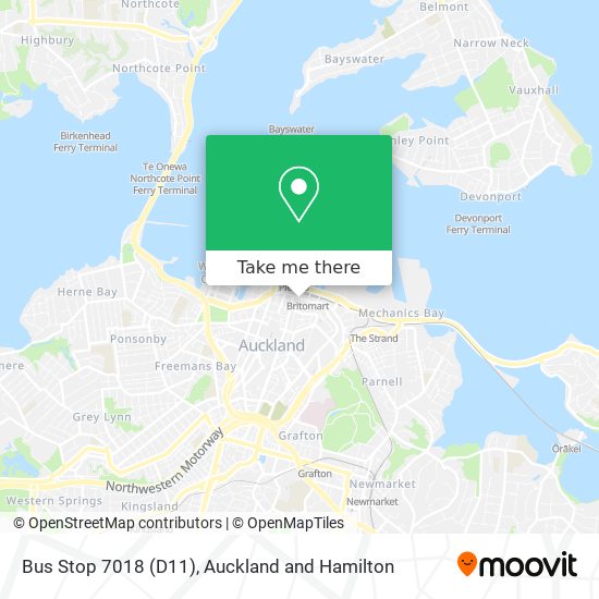 Bus Stop 7018 (D11) map