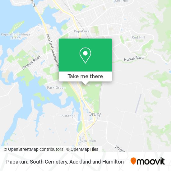 Papakura South Cemetery map