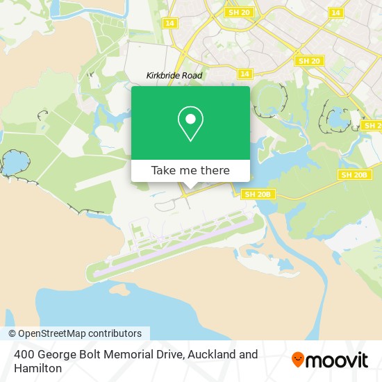 400 George Bolt Memorial Drive map