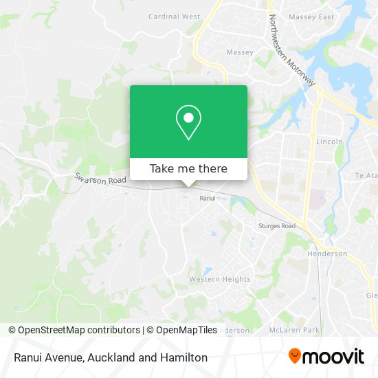 Ranui Avenue map