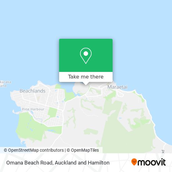 Omana Beach Road map