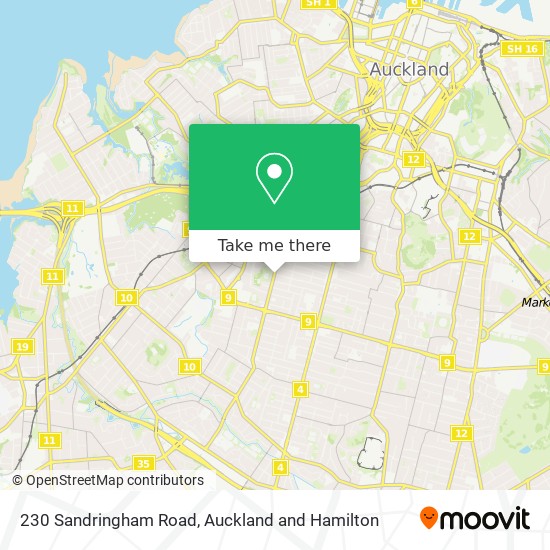 230 Sandringham Road map