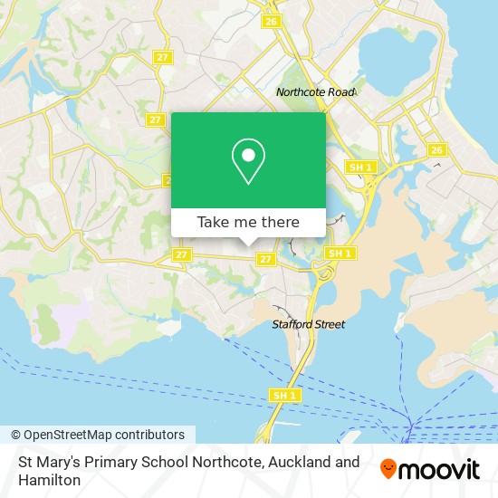 St Mary's Primary School Northcote map
