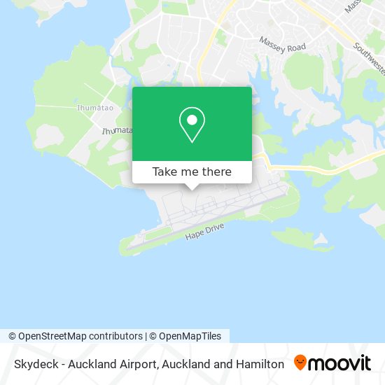 Skydeck - Auckland Airport map