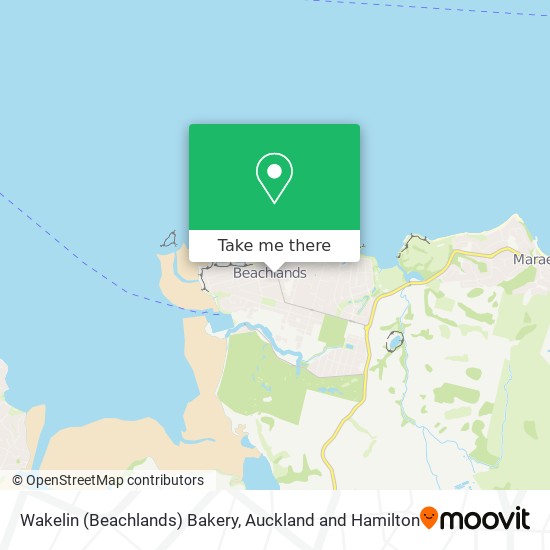 Wakelin (Beachlands) Bakery map