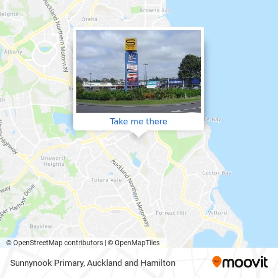 Sunnynook Primary map