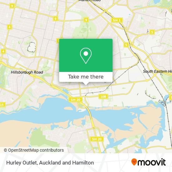 Hurley Outlet map