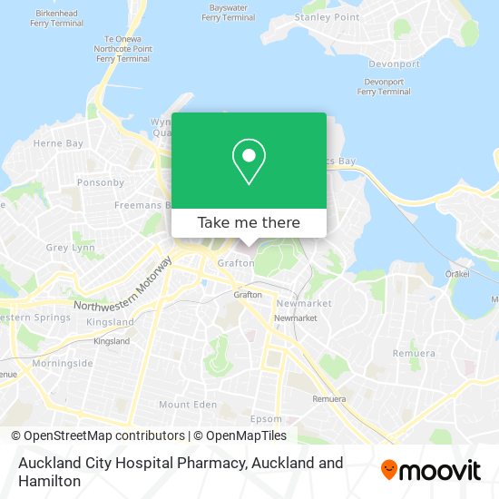 Auckland City Hospital Pharmacy map