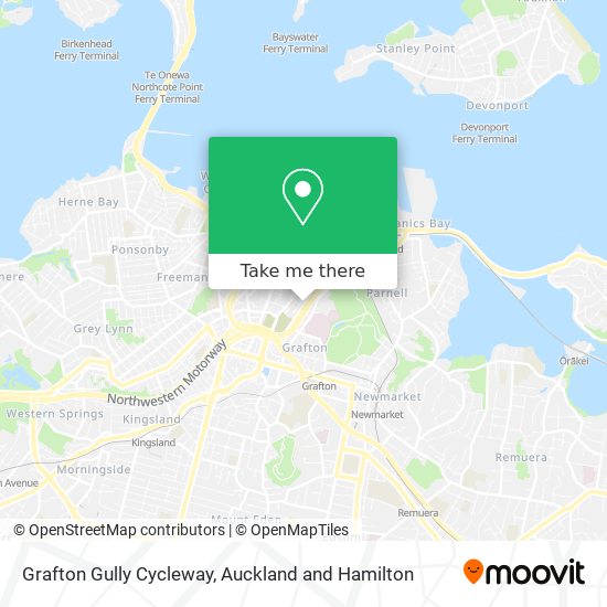 Grafton Gully Cycleway map