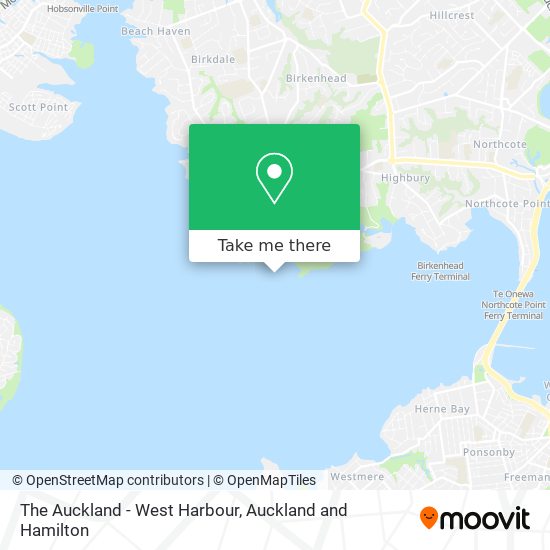 The Auckland - West Harbour map