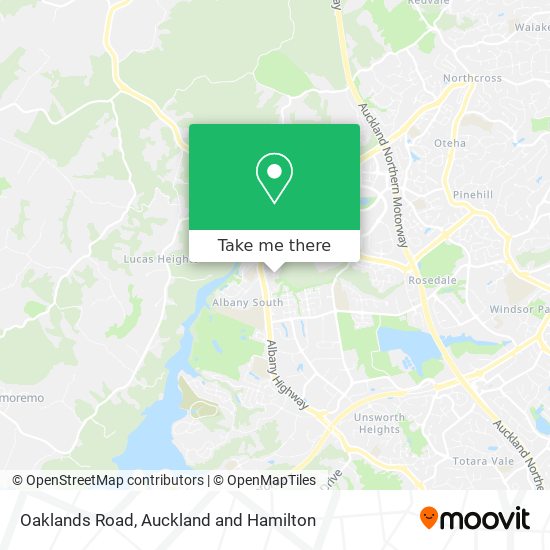 Oaklands Road map