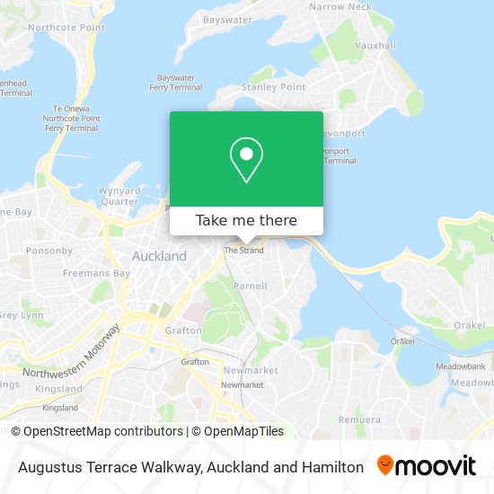 Augustus Terrace Walkway map