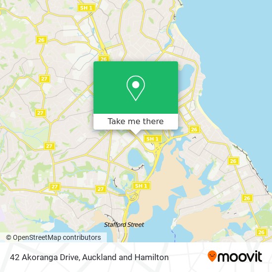 42 Akoranga Drive map