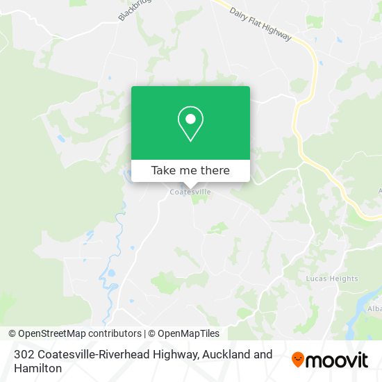 302 Coatesville-Riverhead Highway map