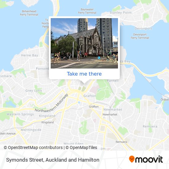 Symonds Street map