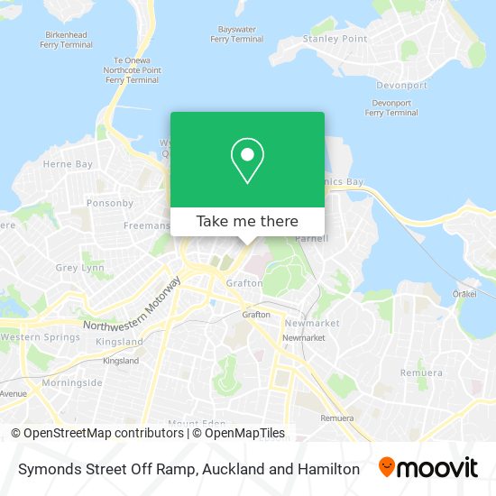 Symonds Street Off Ramp map