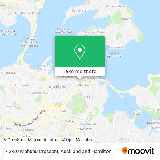 42-80 Mahuhu Crescent地图