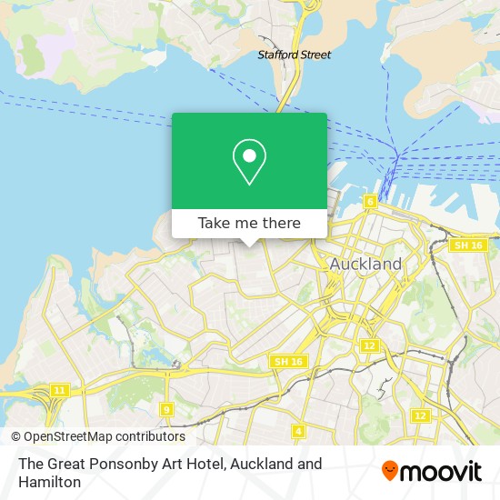 The Great Ponsonby Art Hotel map