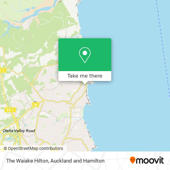 The Waiake Hilton map