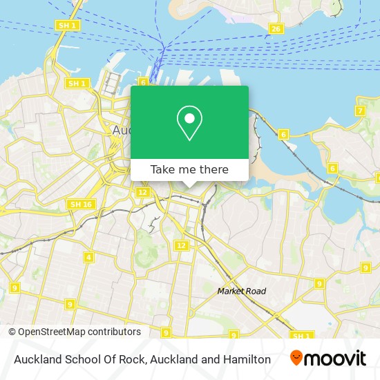 Auckland School Of Rock map