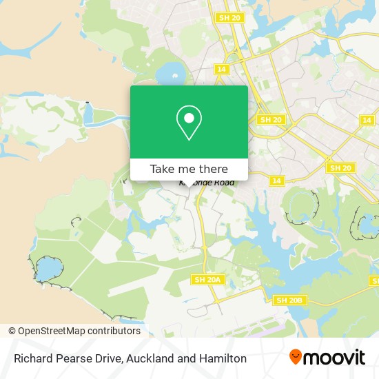 Richard Pearse Drive map