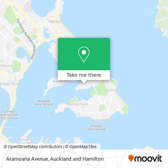 Aramoana Avenue map